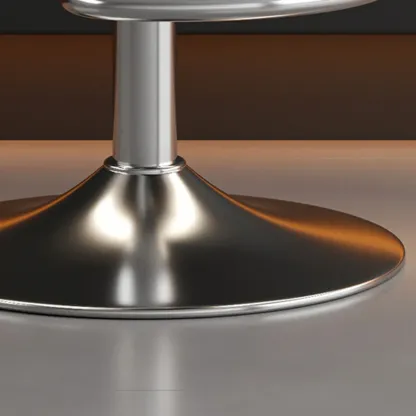 Adjustable Leather Low Back Swivel Bar Stools with Footrest Image - 4