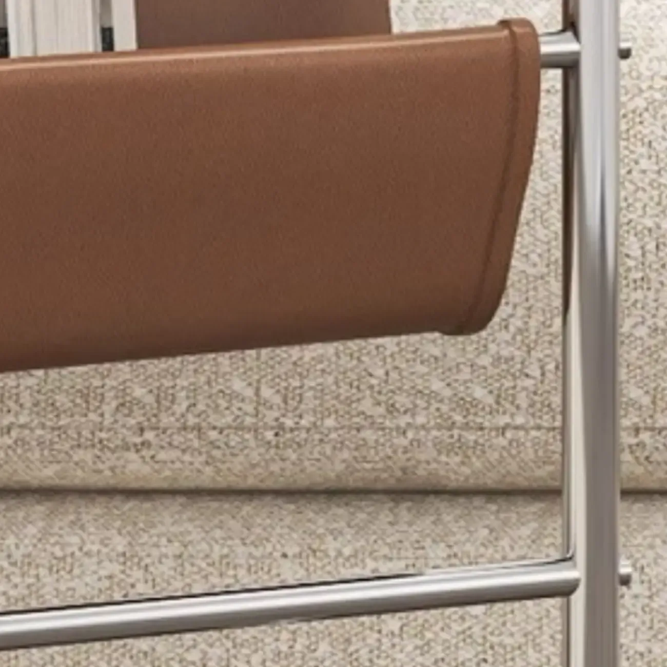 Brown Wood Top C-Shaped Sofa Side Table with Wheels Image - 9