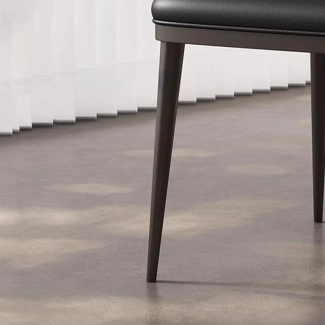 Modern Upholstered Dining Chair Low Back Steel Legs Image - 11 | homeyfad