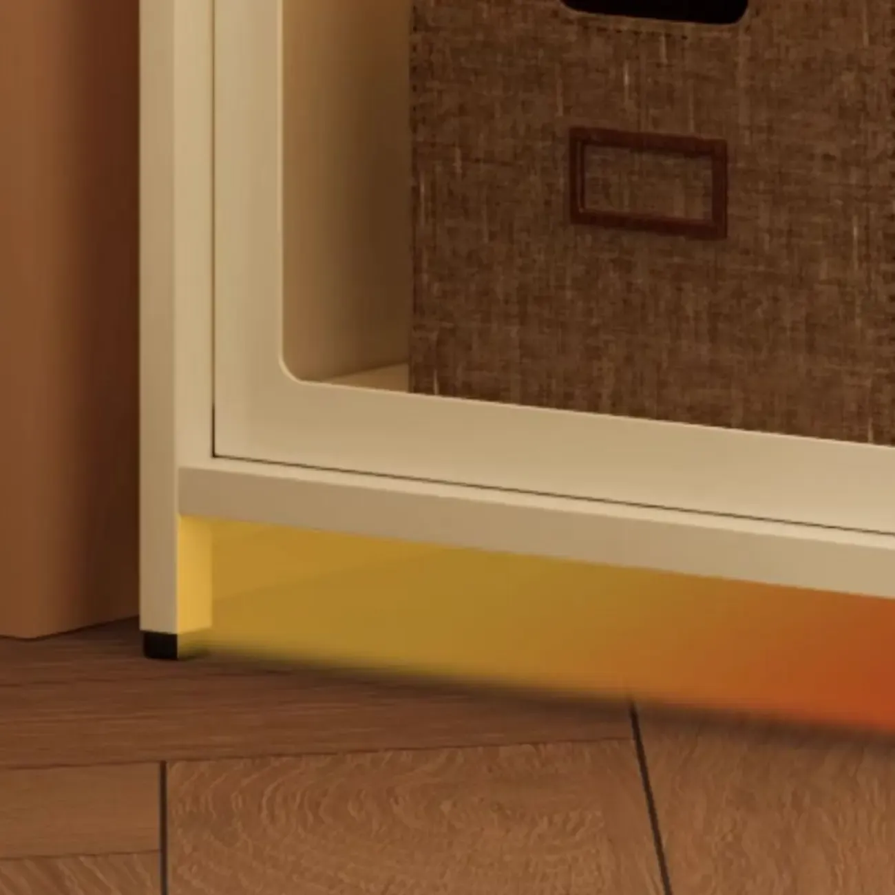 Floor Standing Modern 5-Tier Flip-Top Glass Display Cabinet Image - 5