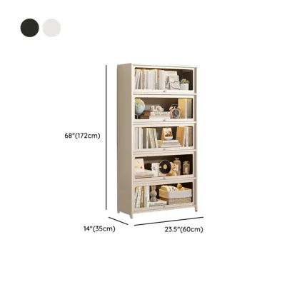 Floor Standing Modern 5-Tier Flip-Top Glass Display Cabinet Image - 26