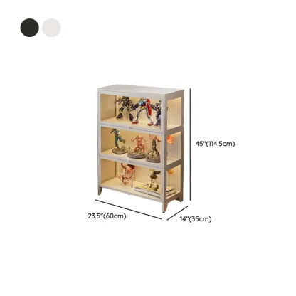 Floor Standing Modern 5-Tier Flip-Top Glass Display Cabinet Image - 27