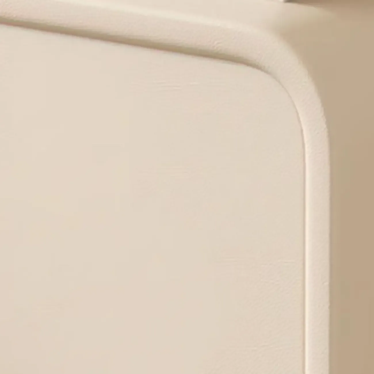 Simplistic 2 Tiers Vinyl Leather Nightstand with Drawer Storage Image - 8