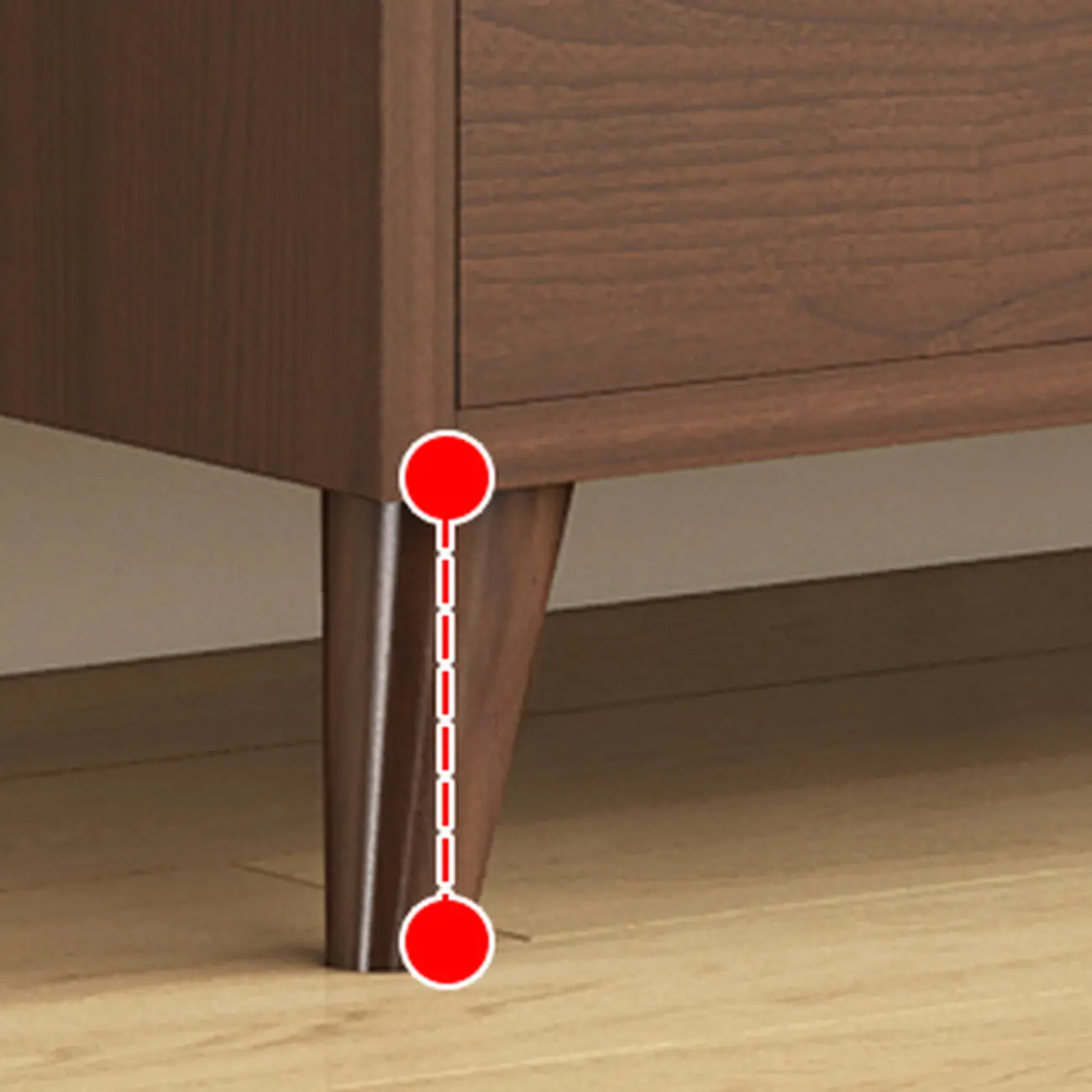 Kitchen Brown Wood Storage Sideboard with Drawer Image - 12 | homeyfad