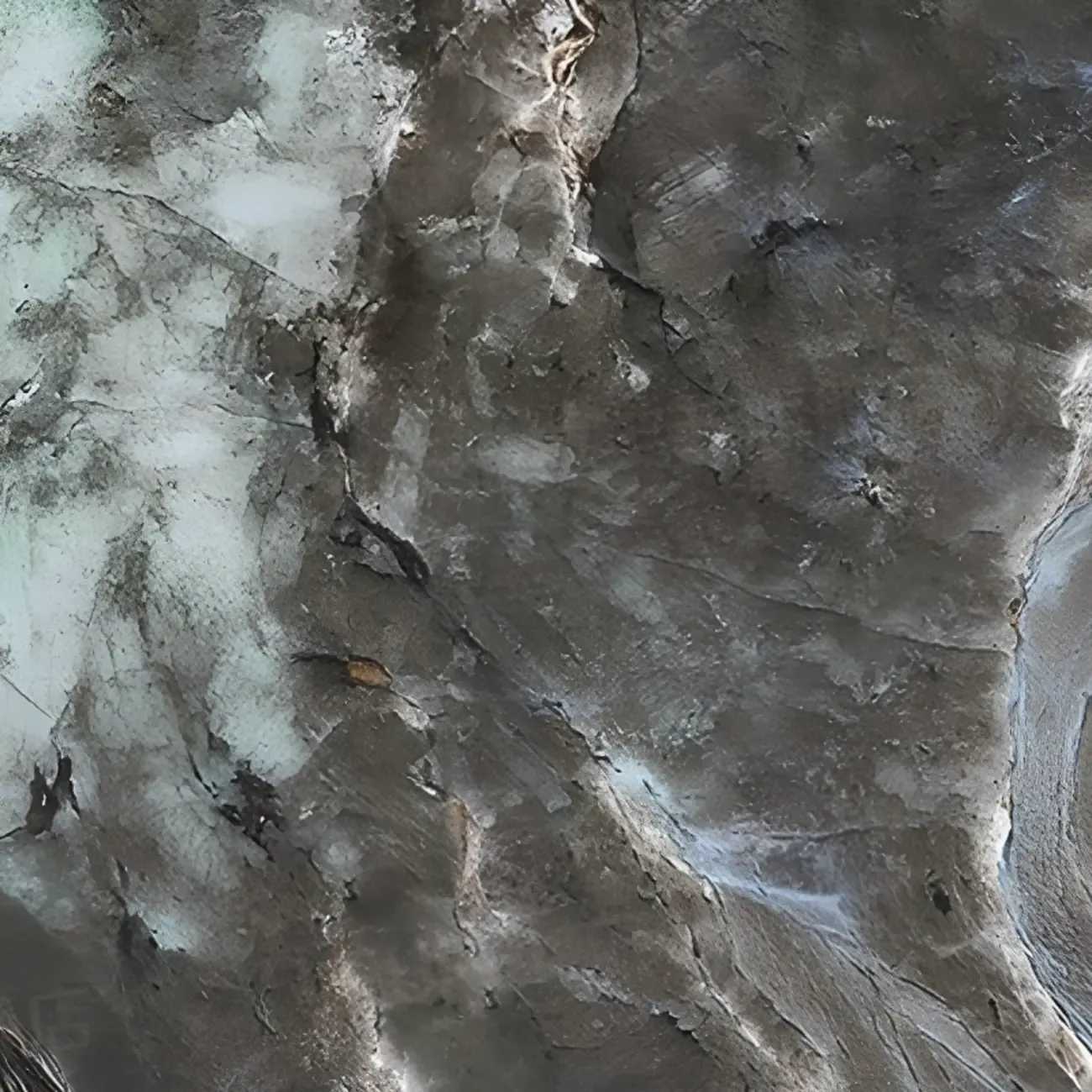 Black C-shaped Round Marble Top Living Room Side Table Image - 6