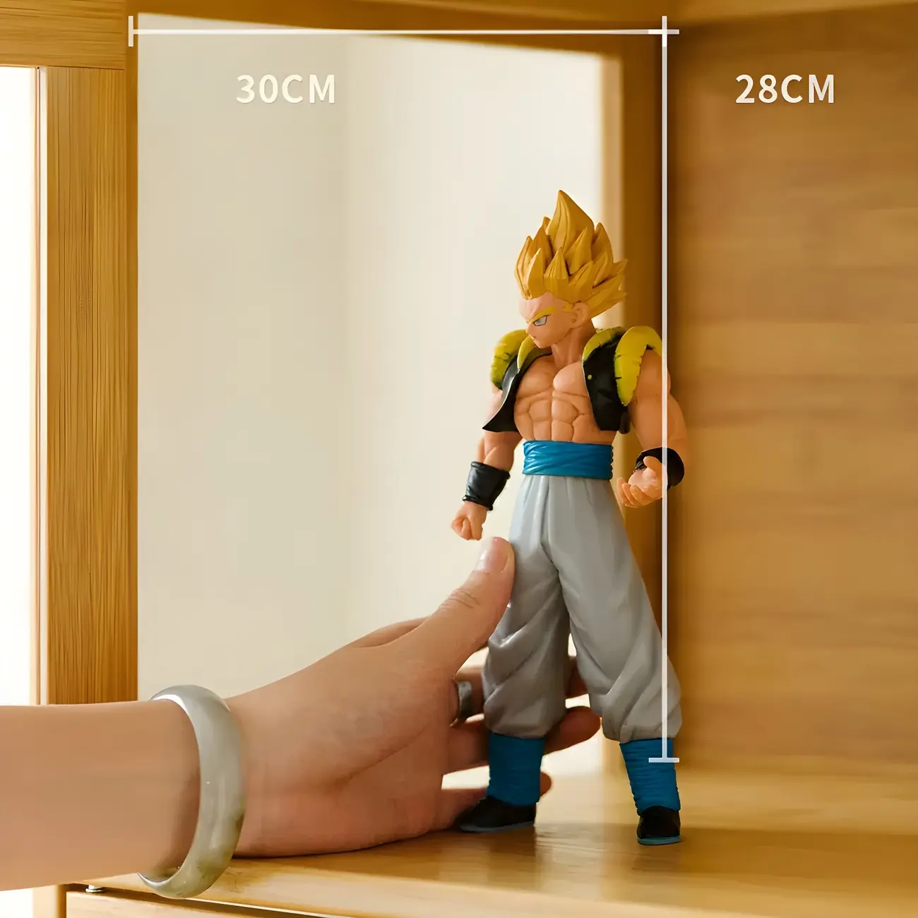 Modern Bamboo Tall Curio Cabinet with Glass Doors Image - 19 | homeyfad