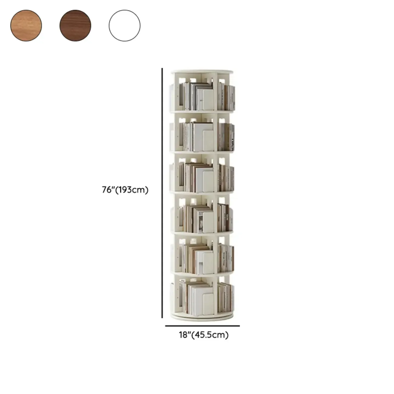 Vertical Rubberwood Wall Corner with 1 Drawer and 3-Shelf/4 Shelves/5 Shelves Open Back #size