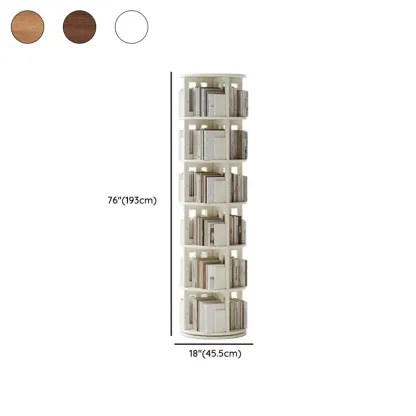 Vertical Rubberwood Wall Corner with 1 Drawer and 3-Shelf/4 Shelves/5 Shelves Open Back #size