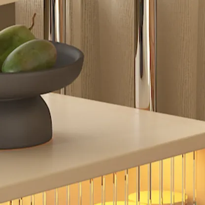 Modern Foldable Top Wheeled Side Table with Hidden Storage Image - 13