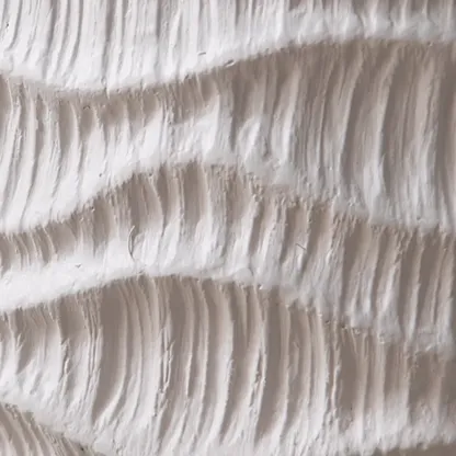 Elegant Drum Design White Wooden Side Table Image - 6