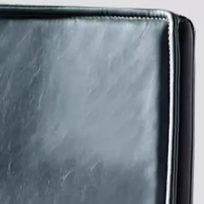 Simplistic Leather Bar Stool  with Backrest and Foot Support Image - 16