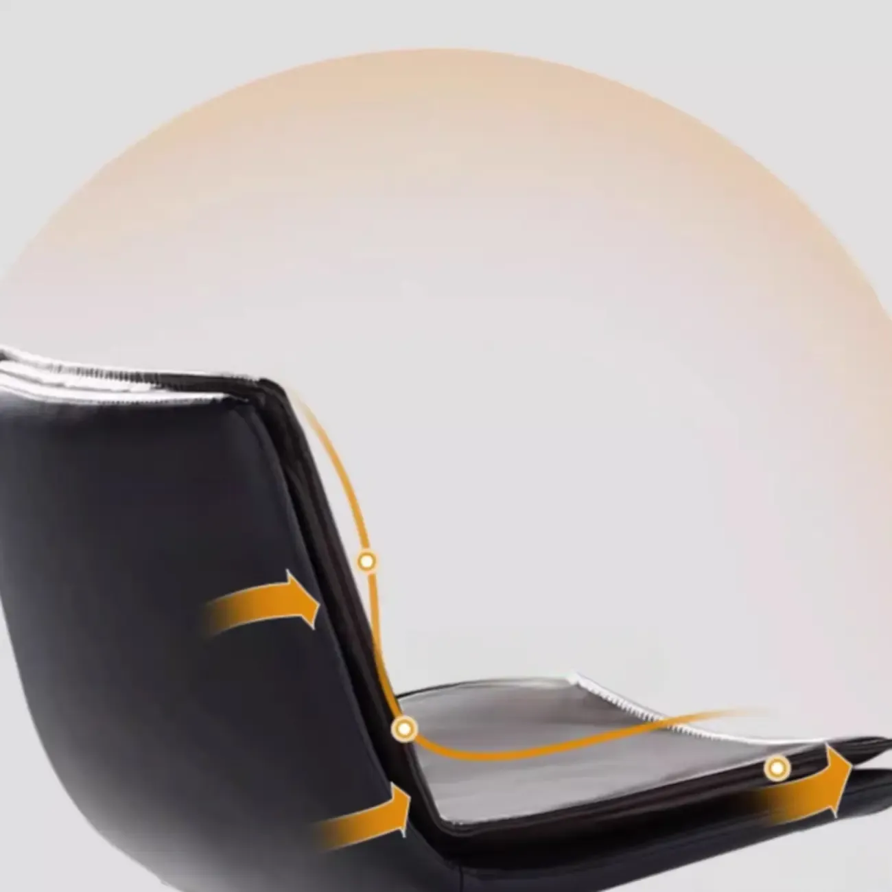 Simplistic Leather Bar Stool  with Backrest and Foot Support Image - 17