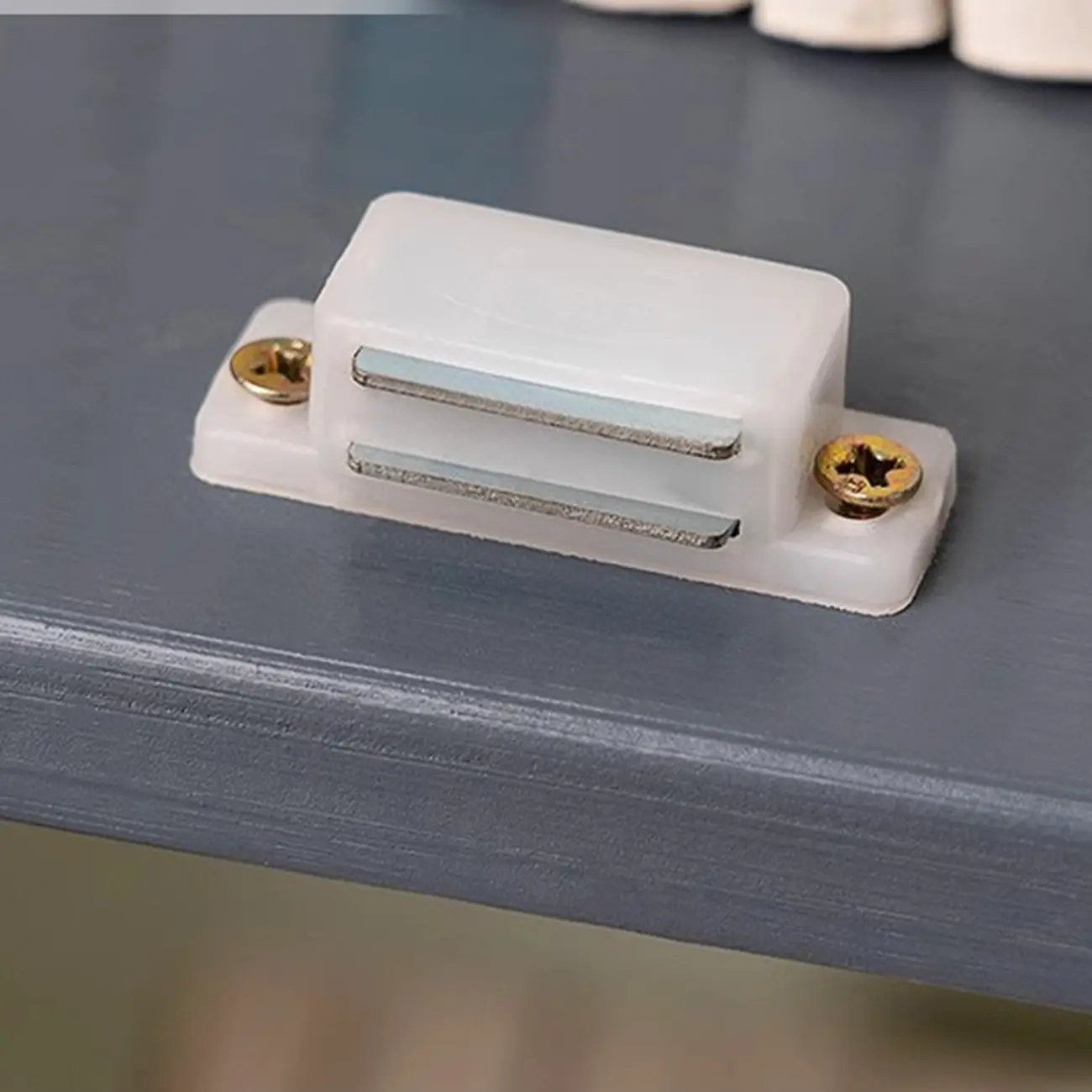 Grey Shelf Organizer with 2 Drawers and Synthetic Door Image - 8 | homeyfad