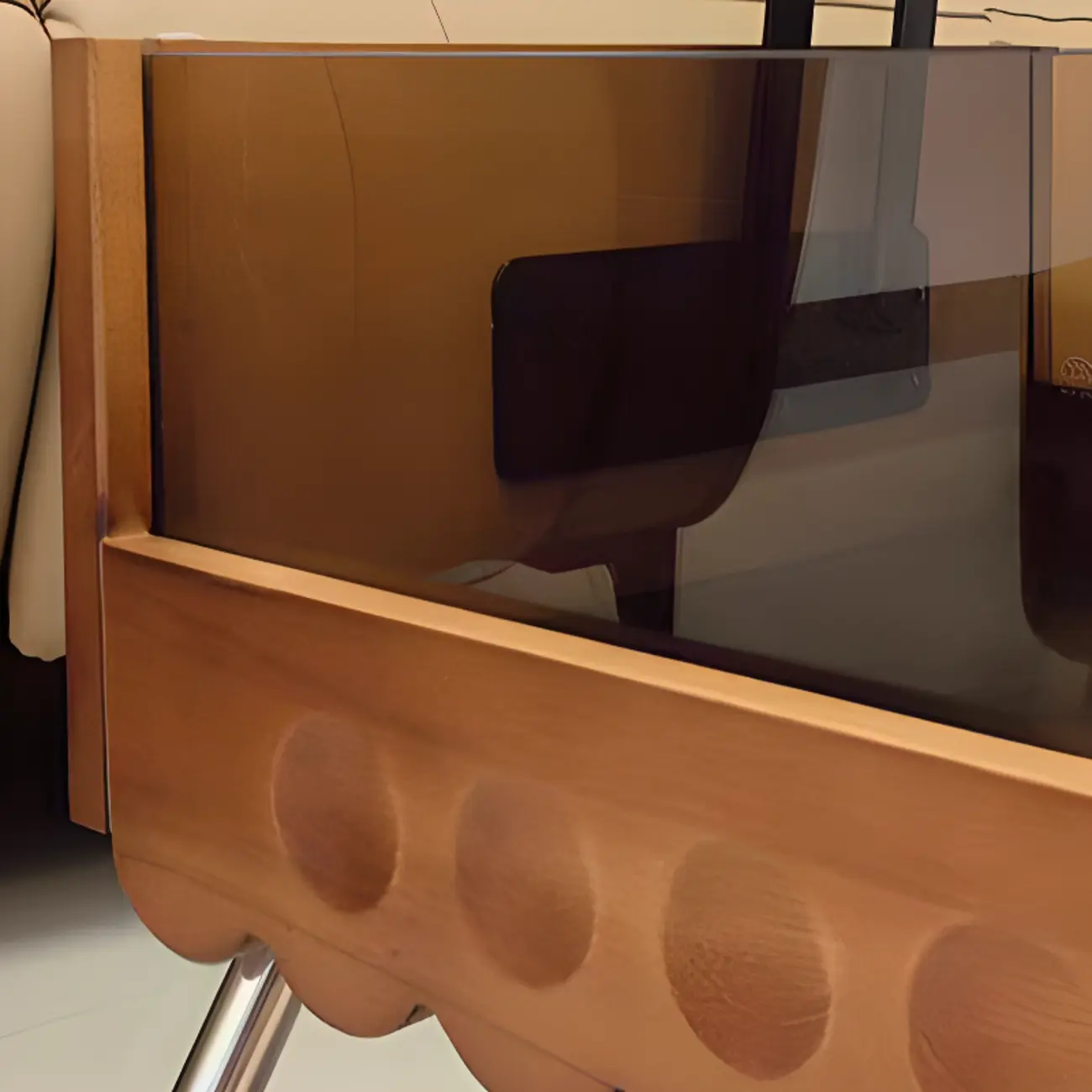  360° Rolling Flower-Shaped Wooden Lift-Top Coffee Table Image - 4 | homeyfad