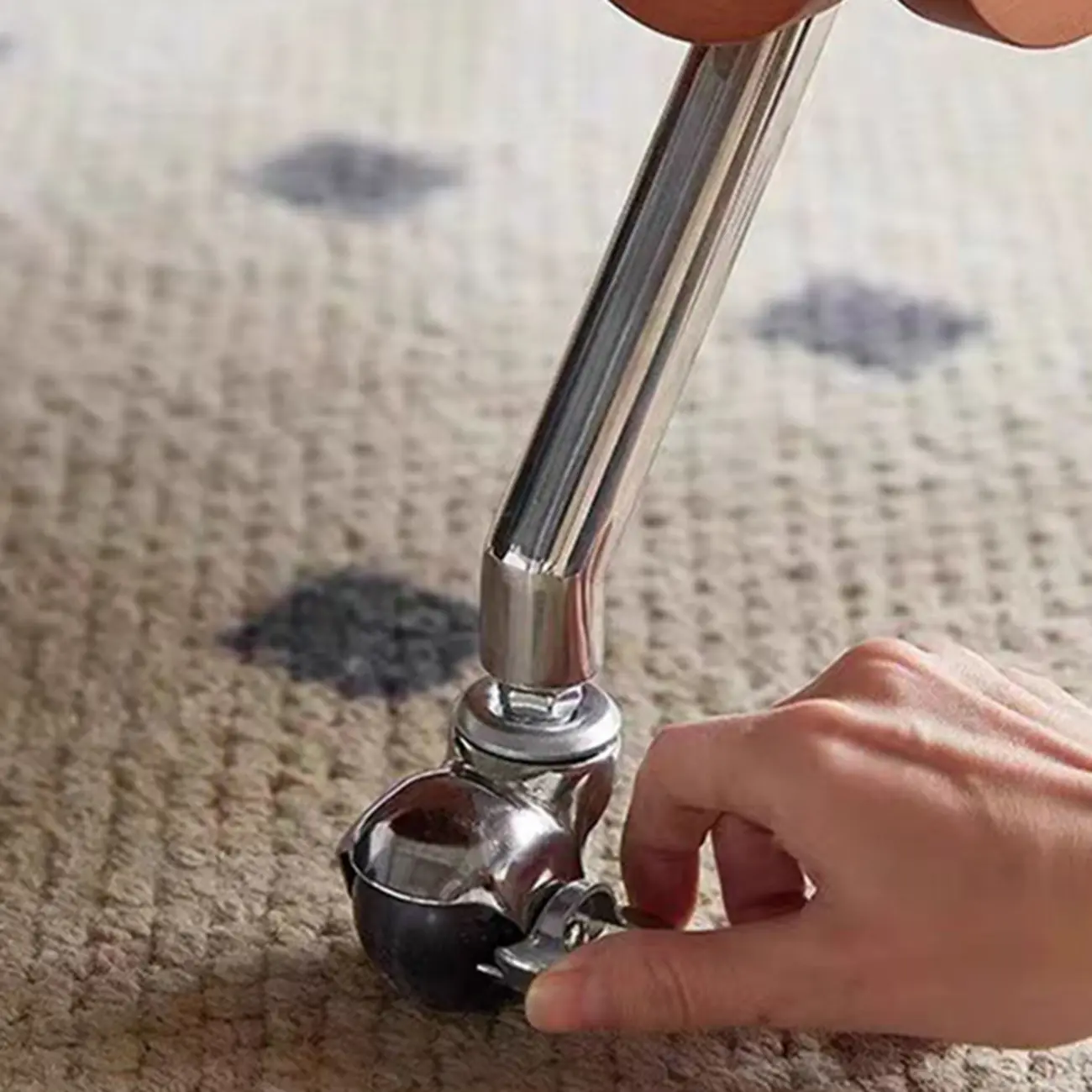  360° Rolling Flower-Shaped Wooden Lift-Top Coffee Table Image - 6 | homeyfad