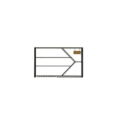 Ink Modish Iron Wine Bottle and Wine Glass Holder with Bar Glass Holder Shelf, Stemware Rack, Open Wine Rack, and Lighted Feature Image - 7