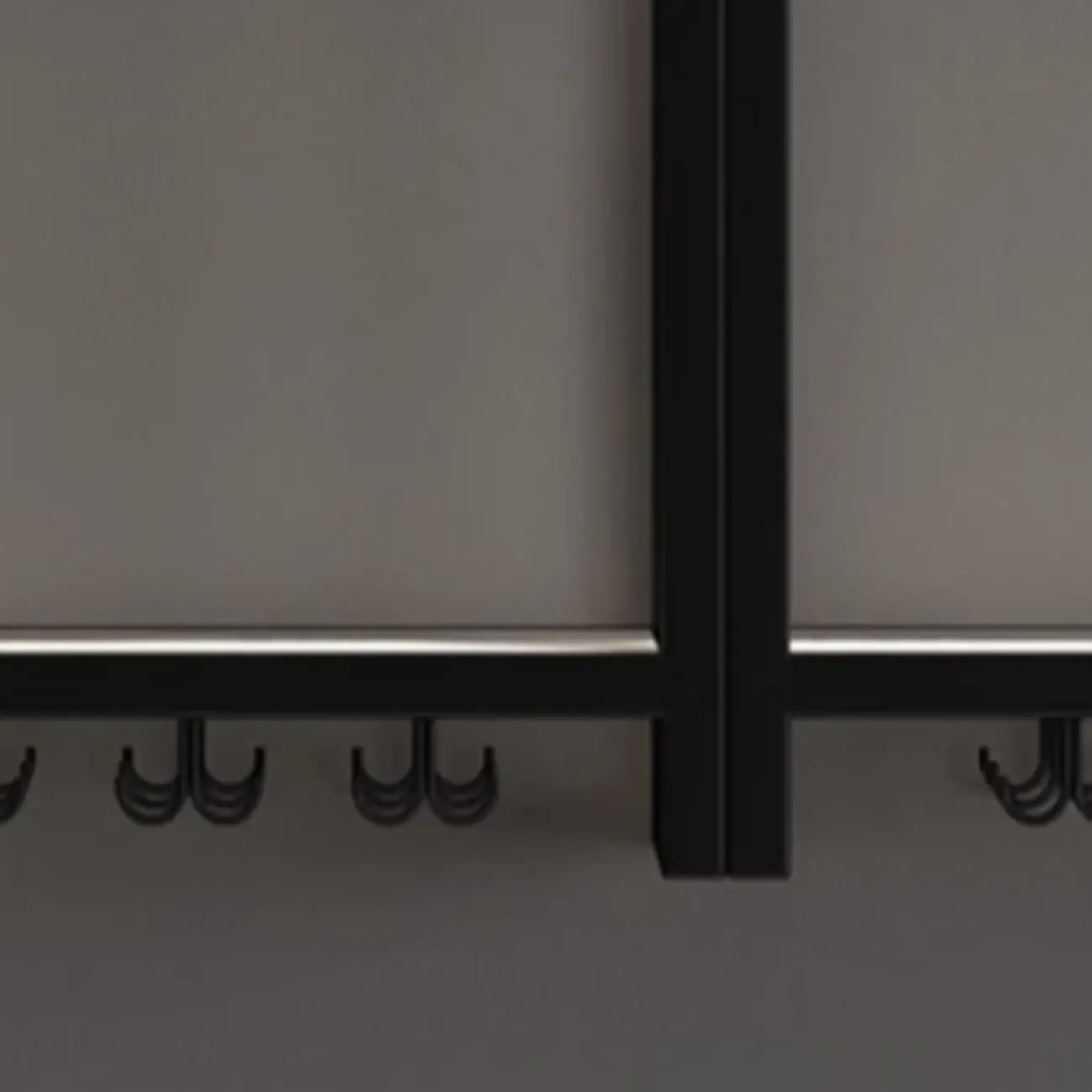 Ink Modish Iron Wine Bottle and Wine Glass Holder with Bar Glass Holder Shelf, Stemware Rack, Open Wine Rack, and Lighted Feature Image - 9