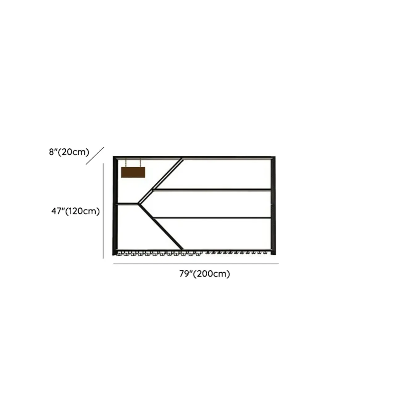 Ink Modish Iron Wine Bottle and Wine Glass Holder with Bar Glass Holder Shelf, Stemware Rack, Open Wine Rack, and Lighted Feature Image - 12