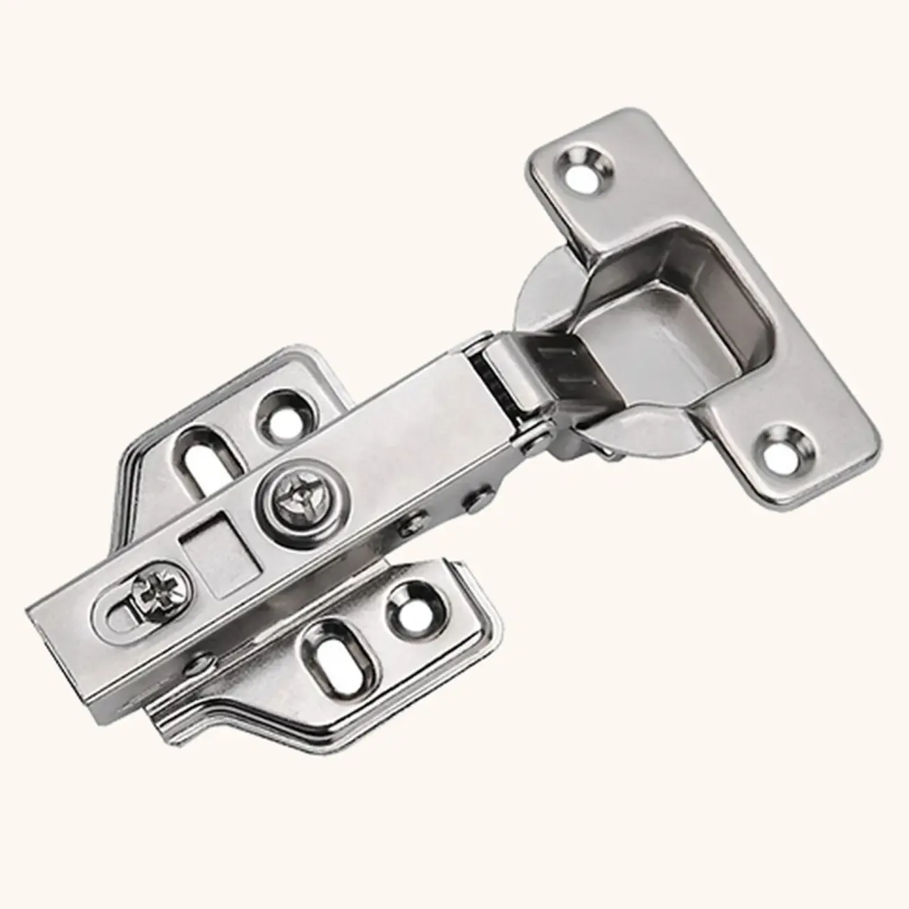 Vertical Timber Shelf Organizer with 5 Shelves and Transparent Glass Door Closed Back Image - 11