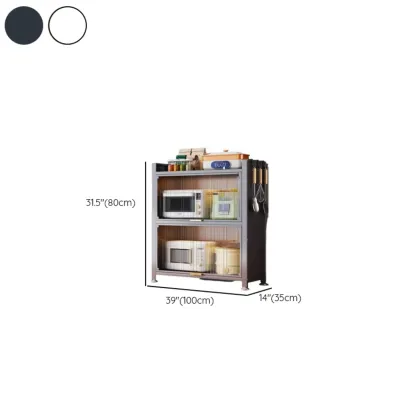 Narrow Steel Multi-Shelf Lift-Up Door Buffet Cabinet Image - 16