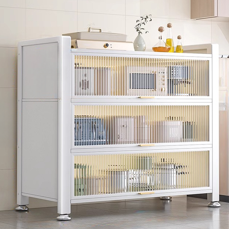 Simple Modern Metal Multi-Cabinet Lift-Up Door Sideboard | homeyfad