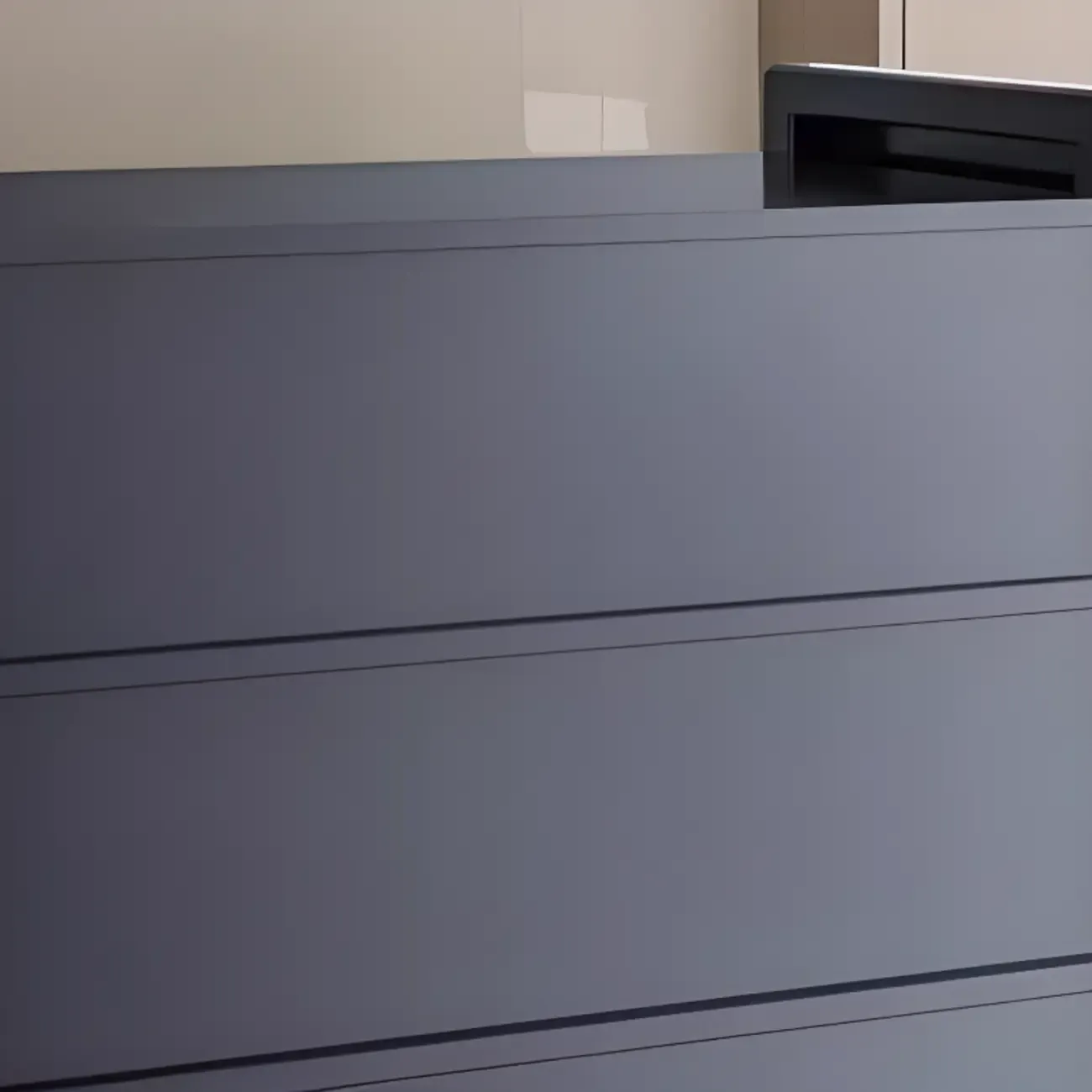 Simple Modern Metal Multi-Cabinet Lift-Up Door Sideboard Image - 12