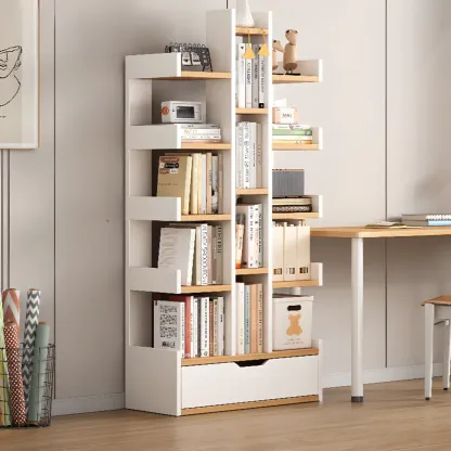 Shelf Organizer with 9 Shelves/11-Shelf in Lumber, Vertical with Artificial Board Open Back Image - 1