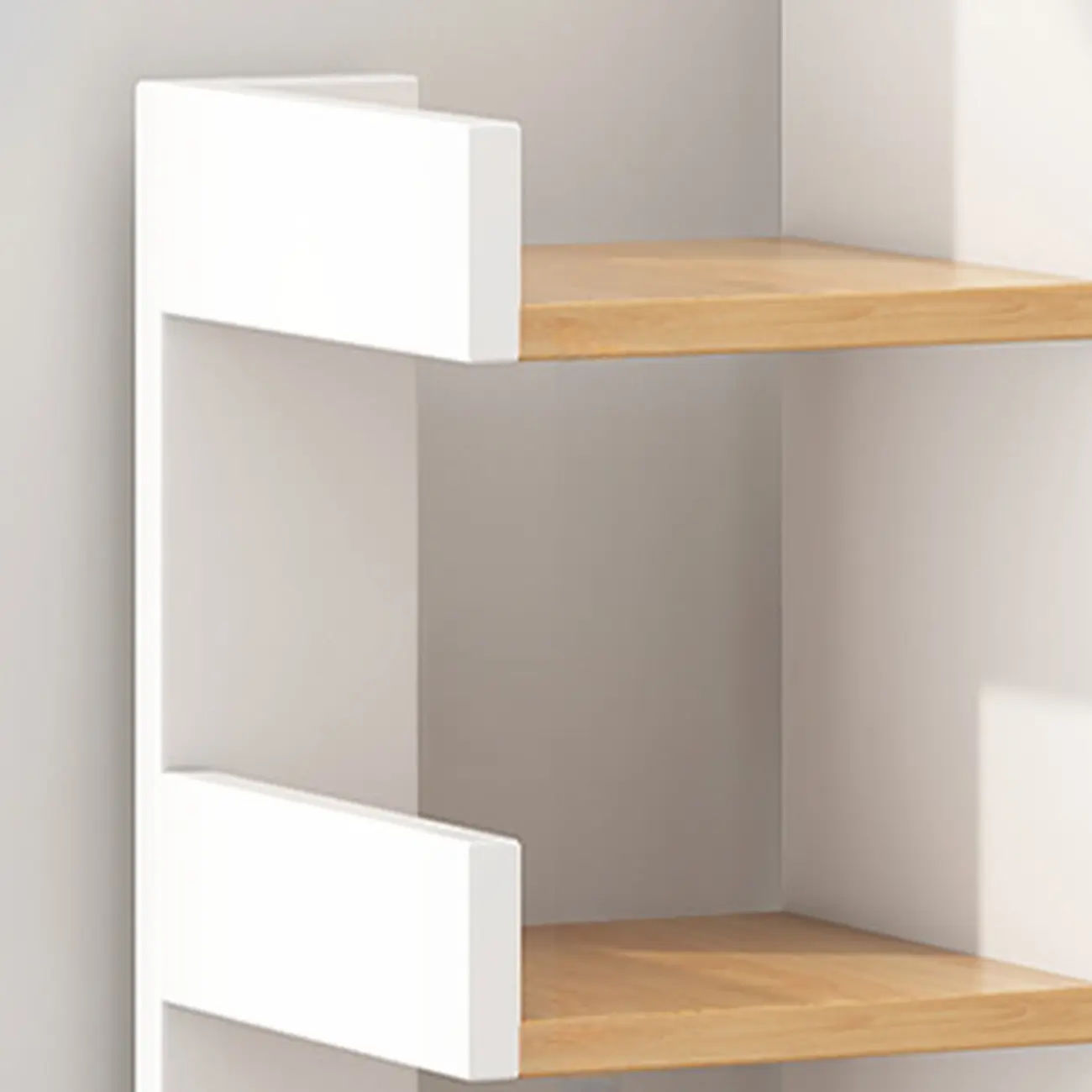 Shelf Organizer with 9 Shelves/11-Shelf in Lumber, Vertical with Artificial Board Open Back Image - 5 | homeyfad