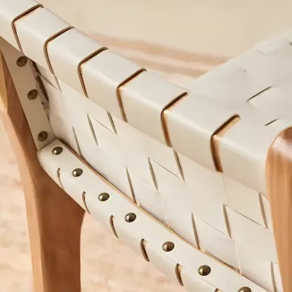 Modern Square Rattan Seat Counter Height Stools with Back Image - 10