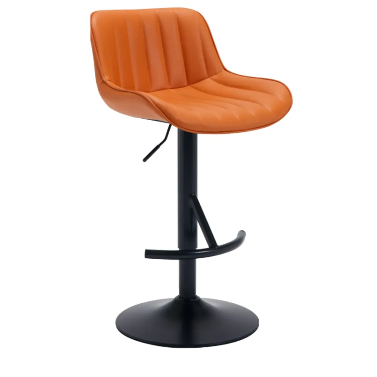 Adjustable Comfortable Leather Modern Bar Stools Image - 9