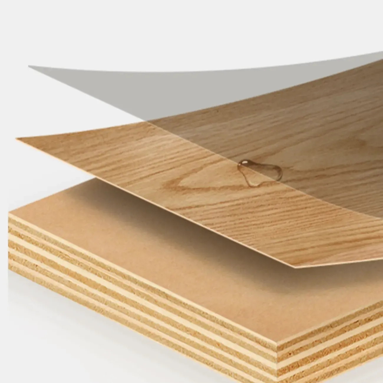 Minimalist Grid Pattern 2 Layer Wooden Nightstand for Bedroom Image - 8