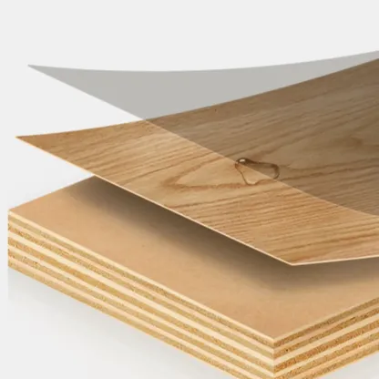 Minimalist Grid Pattern 2 Layer Wooden Nightstand for Bedroom Image - 8