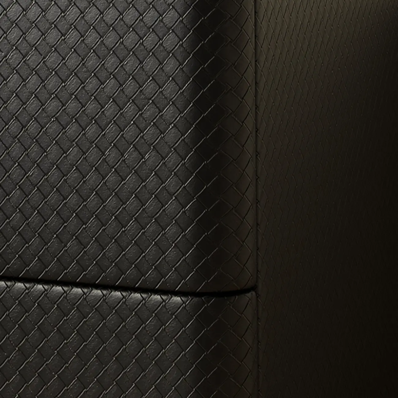 Minimalist Grid Pattern 2 Layer Wooden Nightstand for Bedroom Image - 10 | homeyfad