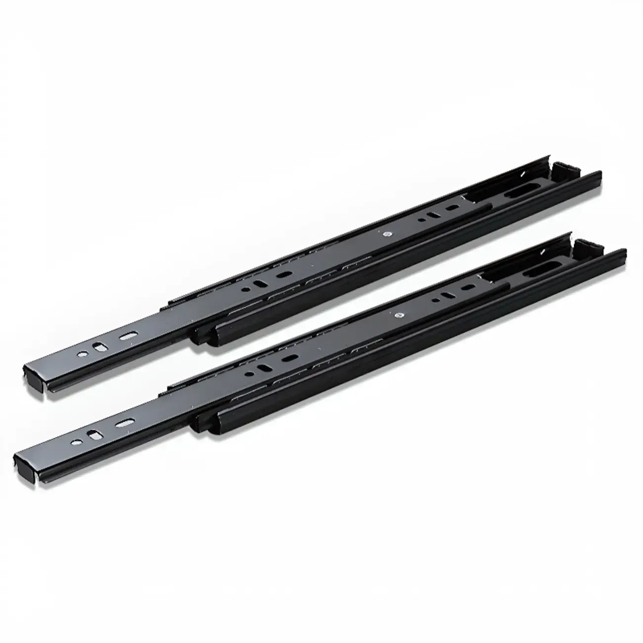 Natural Finish Narrow 6 Shelves Wooden Bookcase with Drawer Image - 12