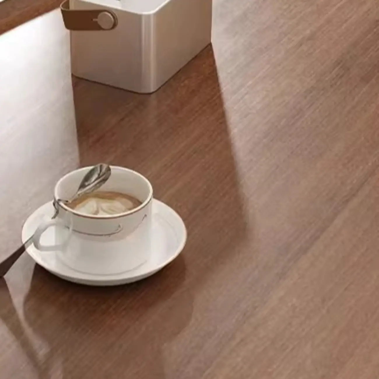 Modern Walnut Metal Base Wood Coffee Table with Tray Top Image - 7 | homeyfad