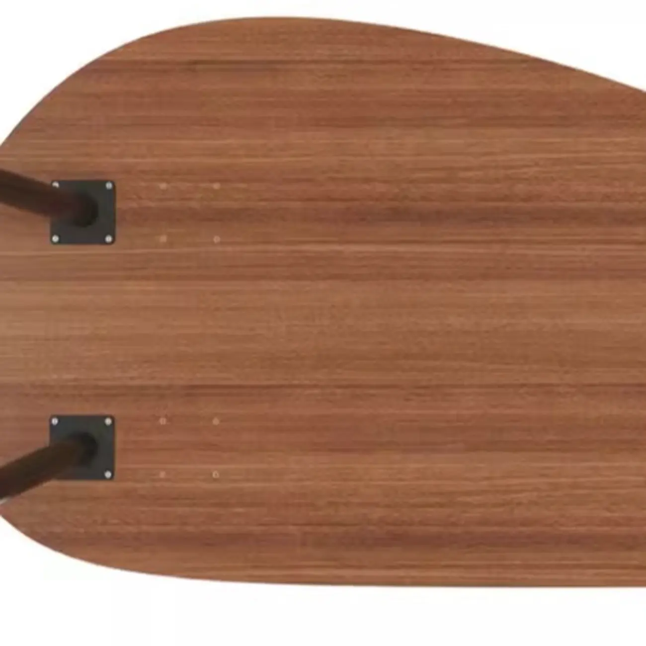 Modern Walnut Metal Base Wood Coffee Table with Tray Top Image - 6 | homeyfad