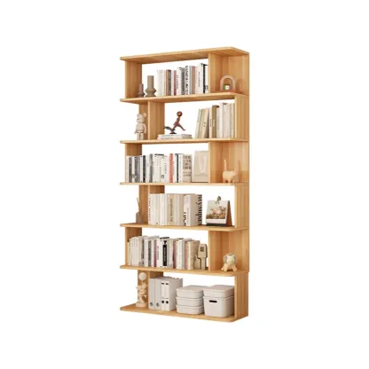 Vertical Open Back Bookshelves with 6 Shelves/5 Shelves/4-Shelf in Manufactured Wood Image - 15