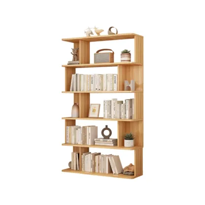 Vertical Open Back Bookshelves with 6 Shelves/5 Shelves/4-Shelf in Manufactured Wood Image - 14