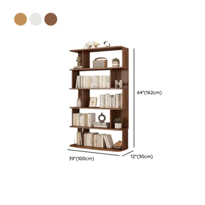 Vertical Open Back Bookshelves with 6 Shelves/5 Shelves/4-Shelf in Manufactured Wood Image - 20