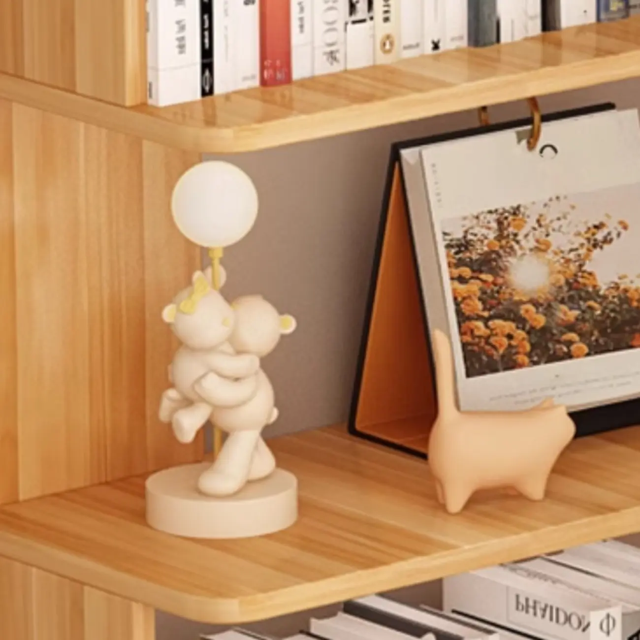 Manufactured Wood Corner Bookshelf with 6 Shelves Image - 9 | homeyfad