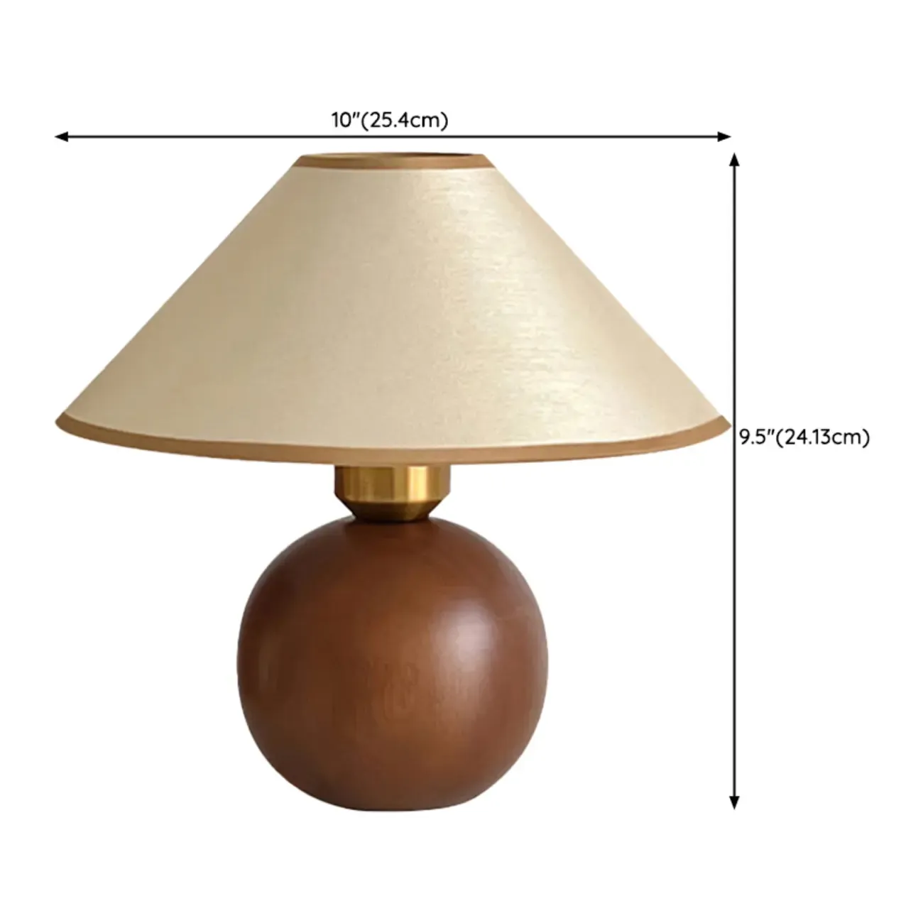 Modern Umbrella Shade Fabric LED Table Lamp for Bedroom Image - 6