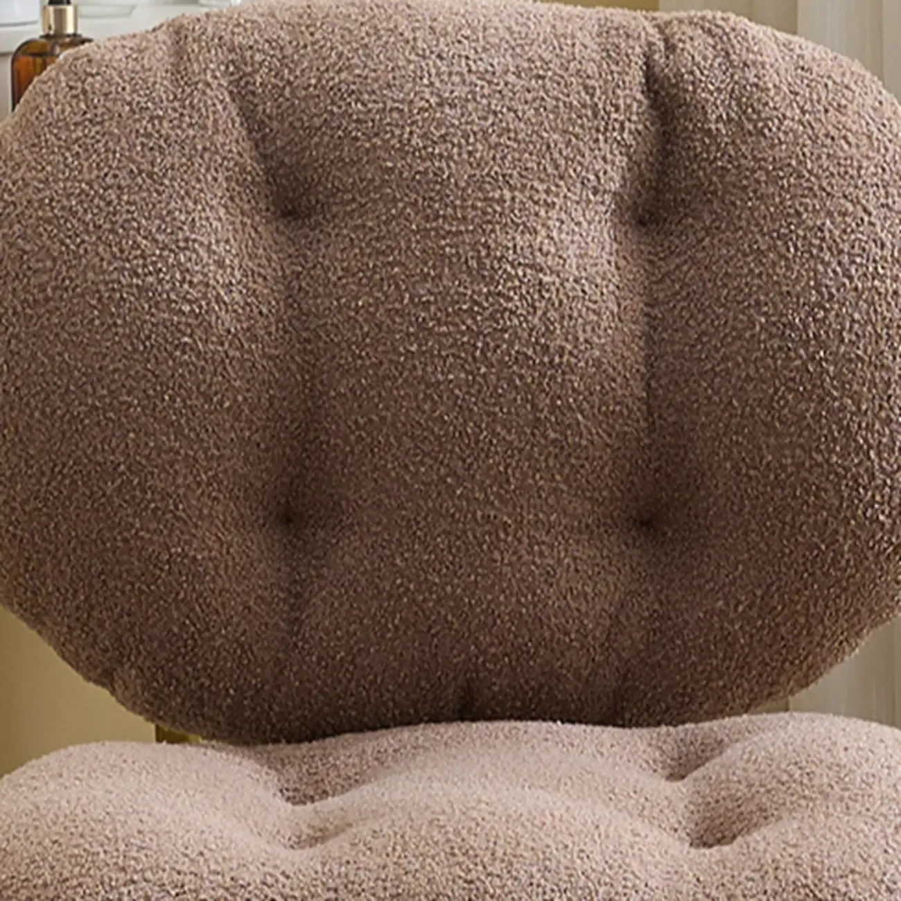 Modern Tufted Upholstered Ergonomic Swivel Office Chair Image - 6