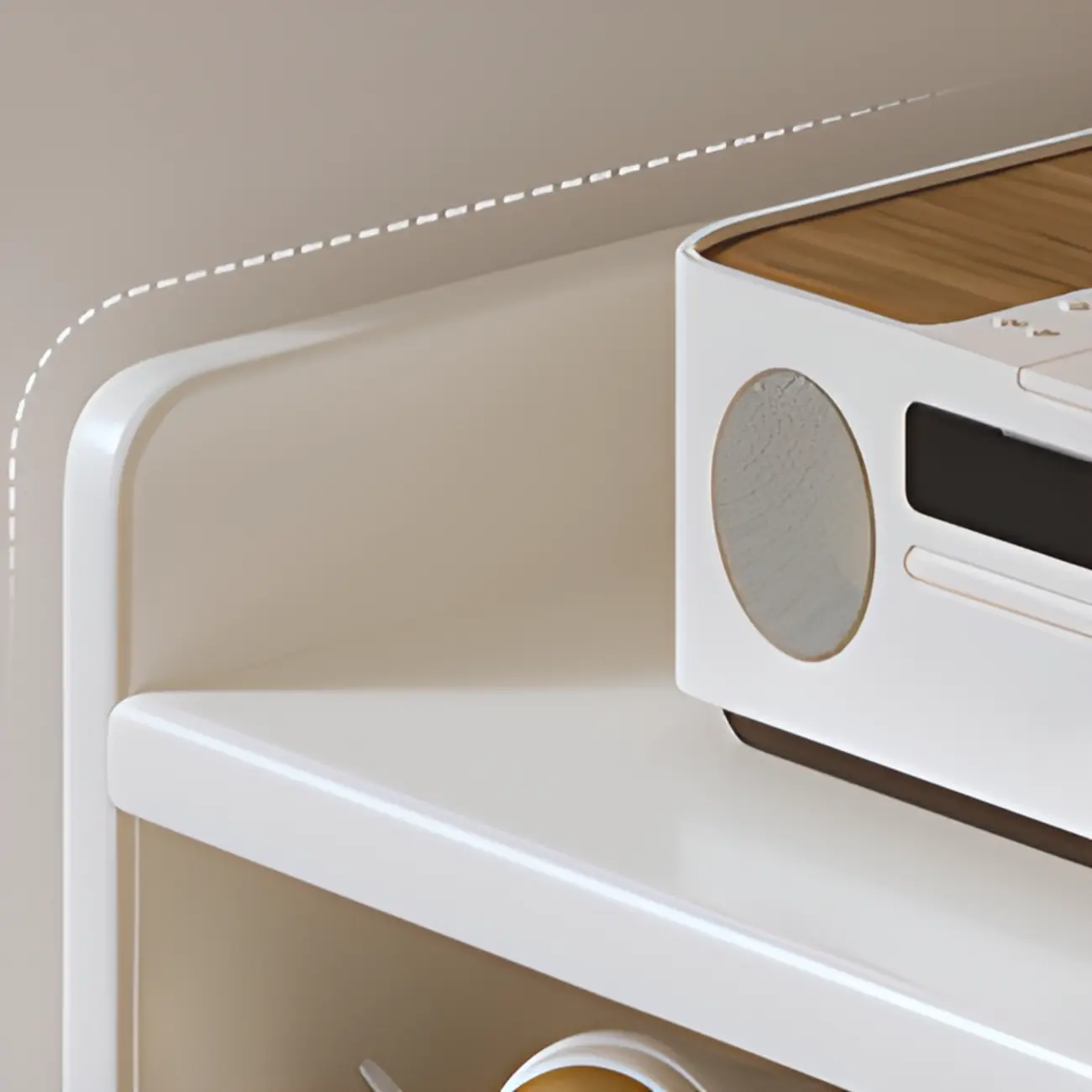 Narrow 6-Shelf White Wooden Bookcase with Cabinet Image - 12 | homeyfad