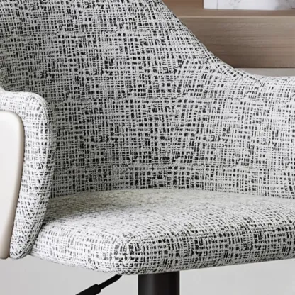 Modern Upholstered Fabric Bar Stool with Arms Image - 5