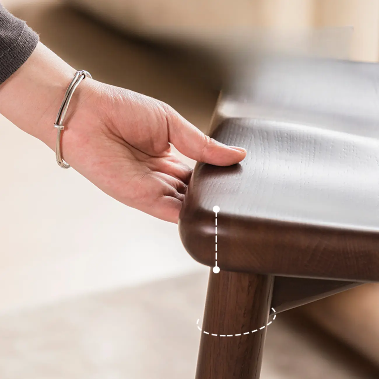 Minimalist Black Wooden Bar Stools with Backs Image - 7 | homeyfad