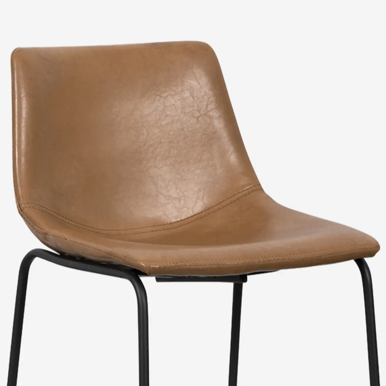 Modern Pedestal Upholstered Leather Counter Height Bar Stools Image - 11 | homeyfad