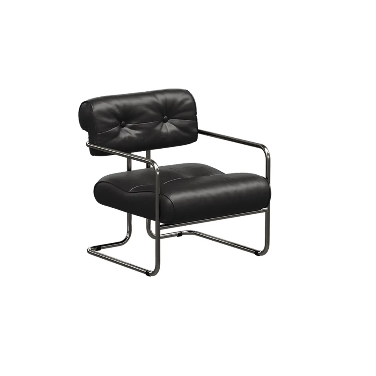 Modern Nappa Leather Solid Color Accent Chair with Arms Image - 2 | homeyfad