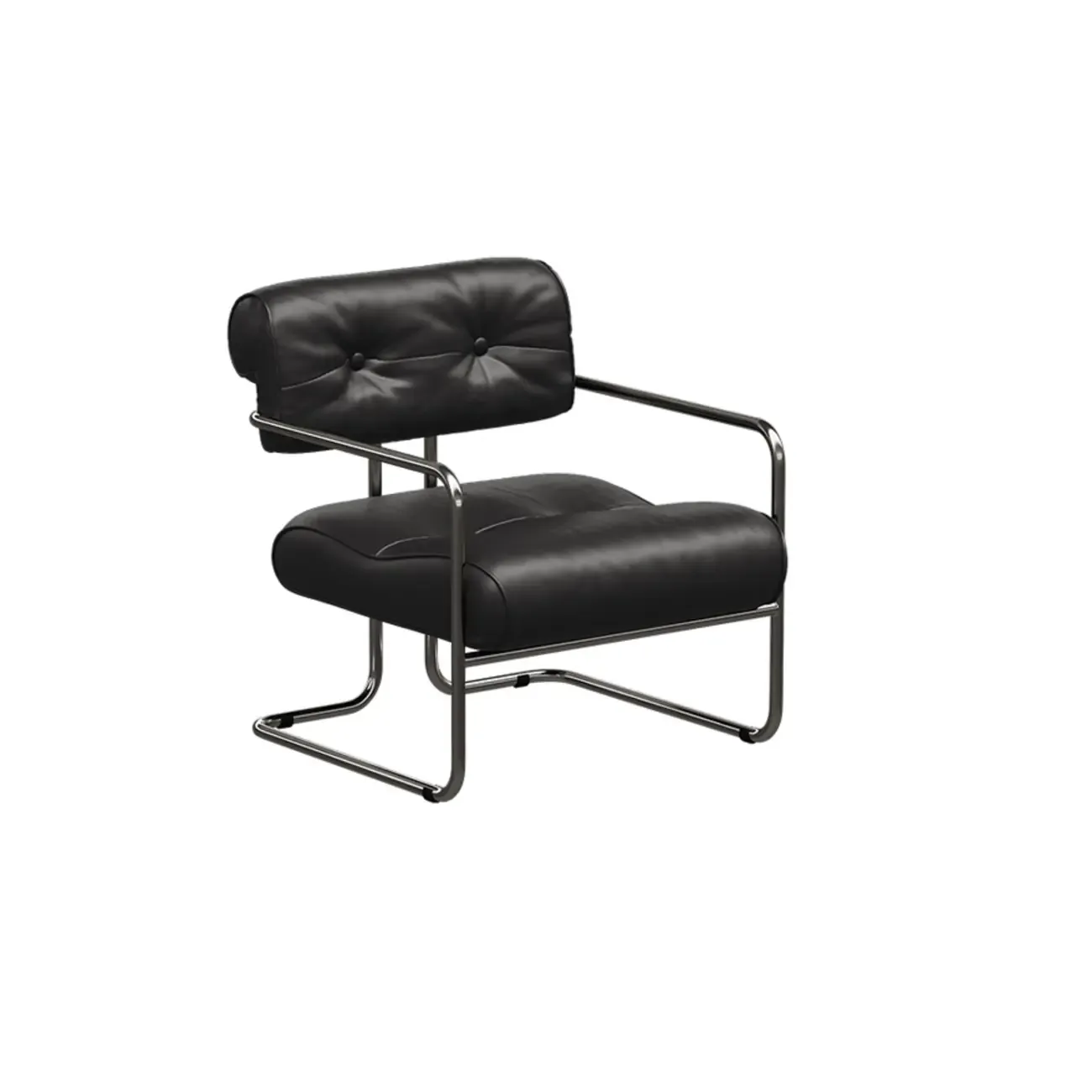 Modern Nappa Leather Solid Color Accent Chair with Arms | HomeyFad