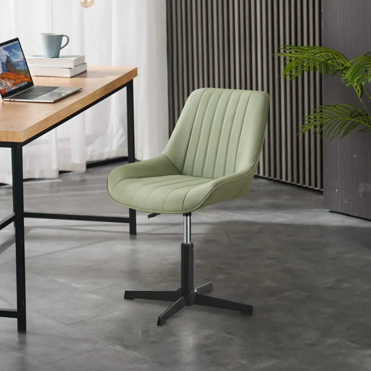 Modern Swivel Upholstered Minimalist Ergonomic Office Chair