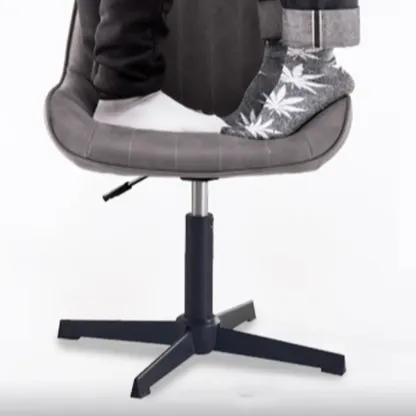 Modern Swivel Upholstered Minimalist Ergonomic Office Chair Image - 12